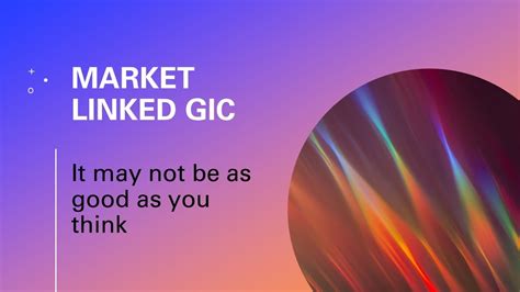 market linked gic meaning.